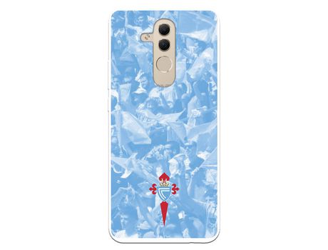 Funda para Huawei Mate 20 Lite del Celta Escudo Fondo Hinchada - Licencia Oficial RC Celta