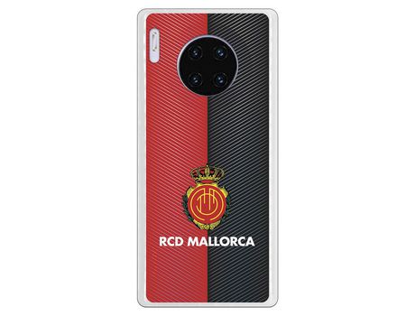 Funda para Huawei Mate 30 Pro del Mallorca RCD Mallorca Diagonales Transparente - Licencia Oficial RCD Mallorca
