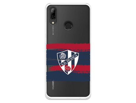 Funda para Huawei P Smart 2019 del Huesca Rayas Transparente - Licencia Oficial SD Huesca