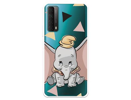 Funda para Huawei P Smart 2021 Oficial de Disney Dumbo Silueta Transparente - Dumbo