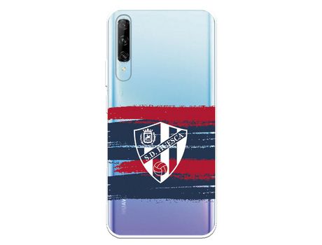 Funda para Huawei P Smart Pro del Huesca Rayas Transparente - Licencia Oficial SD Huesca