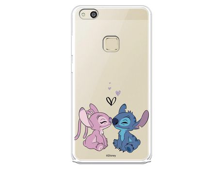 Funda para Huawei P10 Lite Oficial de Disney Angel & Stitch Beso - Lilo & Stitch