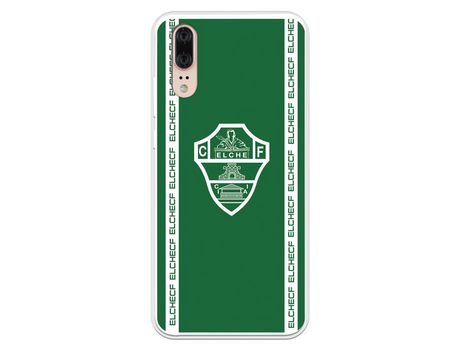Funda para Huawei P20 del Elche CF Escudo Fondo Verde - Licencia Oficial Elche CF