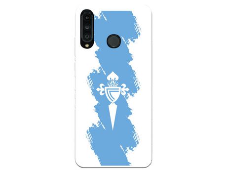 Funda para Huawei P30 Lite del Celta Escudo Trazo azul - Licencia Oficial RC Celta