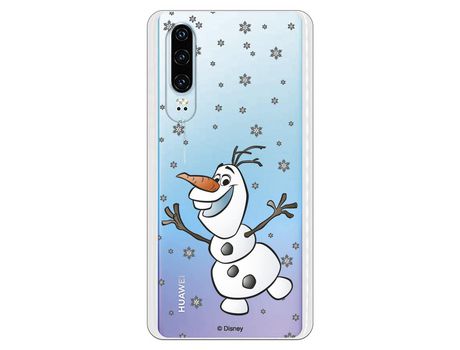 Funda para Huawei P30 Oficial de Disney Olaf Transparente - Frozen