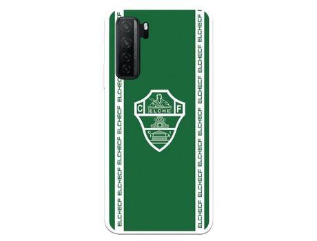 Funda para Huawei P40 Lite 5G del Elche CF Escudo Fondo Verde - Licencia Oficial Elche CF