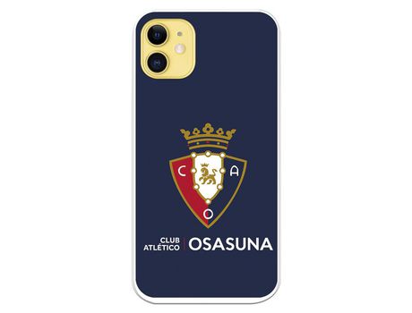 Funda para iPhone 11 del Osasuna Escudo Fondo azul - Licencia Oficial CA Osasuna