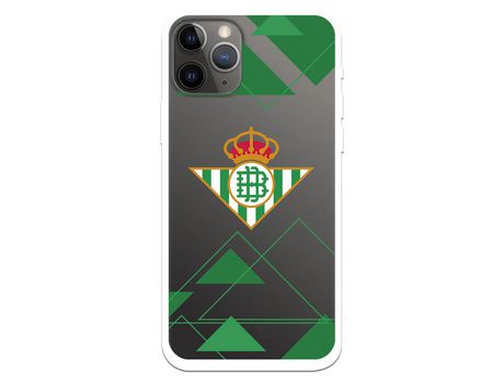 Funda para iPhone 11 Pro del Betis Escudo Fondo transparente - Licencia Oficial