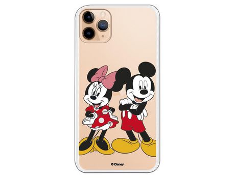 Funda para iPhone 11 Pro Max Oficial de Disney Mickey y Minnie Posando - Clásicos Disney