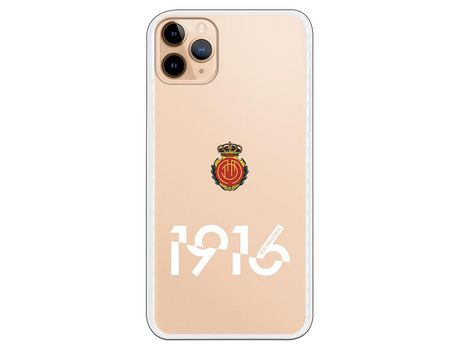 Funda para iPhone 11 Pro Max del Mallorca RCD Mallorca 1916 Transparente - Licencia Oficial RCD Mallorca