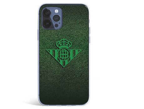 Funda para iPhone 12 del Betis Escudo Verde Fondo trama - Licencia Oficial