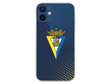 Funda para iPhone 12 Mini del Cádiz Escudo Transparente - Licencia Oficial