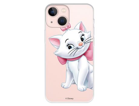 Funda para iPhone 13 Mini Oficial de Disney Marie Silueta - Los Aristogatos