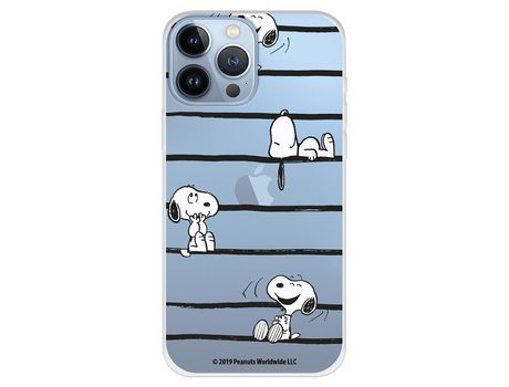 Funda para iPhone 13 Pro Max Oficial de Peanuts Snoopy rayas - Snoopy