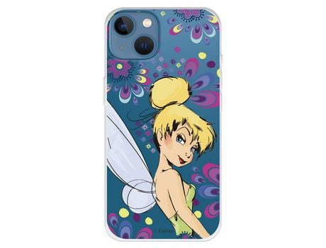 Funda para iPhone 13 Oficial de Disney Campanilla Flores - Peter Pan