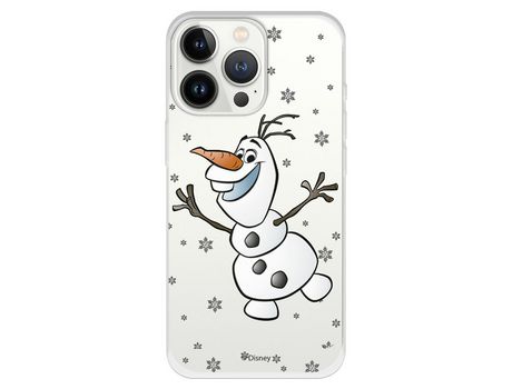 Funda para iPhone 13 Pro Oficial de Disney Olaf Transparente - Frozen