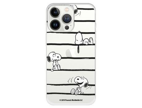 Funda para iPhone 13 Pro Oficial de Peanuts Snoopy rayas - Snoopy