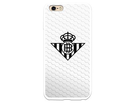 Funda para iPhone 6 Plus del Betis Escudo Negro Fondo Red - Licencia Oficial