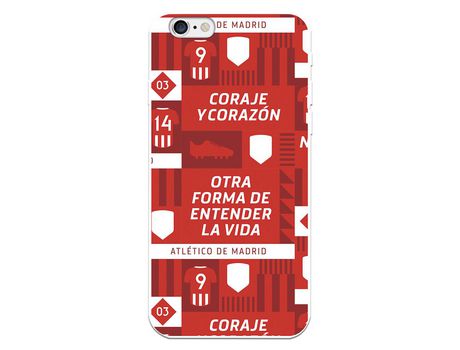 Funda para iPhone 6S del Atleti Coraje y corazón - Licencia Oficial