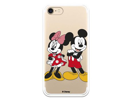 Funda para iPhone 7 Oficial de Disney Mickey y Minnie Posando - Clásicos Disney