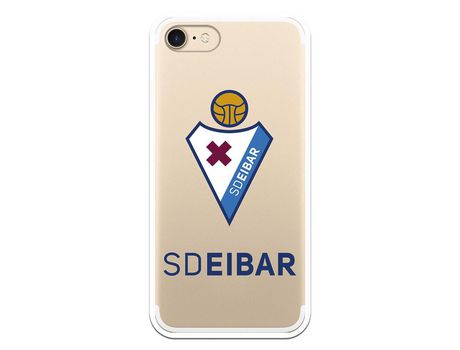 Funda para iPhone 7 del Eibar Escudo Transparente - Licencia Oficial SD Eibar
