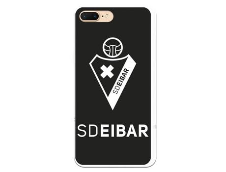 Funda para iPhone 7 Plus del Eibar Escudo Fondo Negro - Licencia Oficial SD Eibar