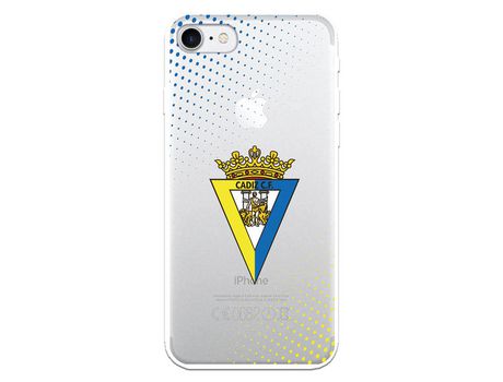 Funda para iPhone 8 del Cádiz Escudo Transparente - Licencia Oficial