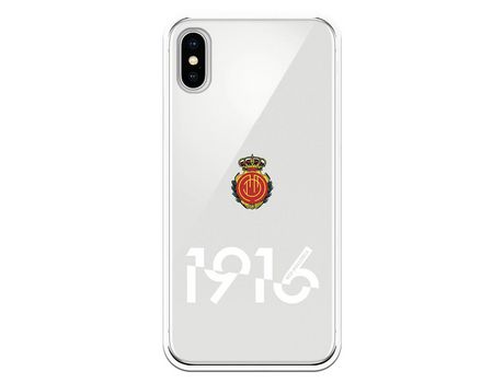 Funda para iPhone X del Mallorca RCD Mallorca 1916 Transparente - Licencia Oficial RCD Mallorca
