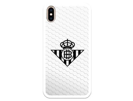 Funda para iPhone XS Max del Betis Escudo Negro Fondo Red - Licencia Oficial