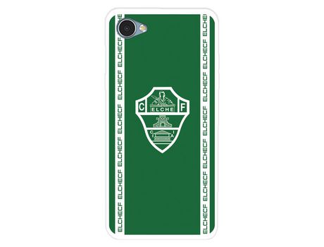Funda para LG Q6 del Elche CF Escudo Fondo Verde - Licencia Oficial Elche CF