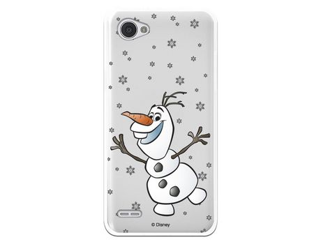 Funda para LG Q6 Oficial de Disney Olaf Transparente - Frozen