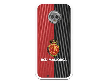 Funda para Motorola Moto G6 del Mallorca RCD Mallorca Diagonales Transparente - Licencia Oficial RCD Mallorca