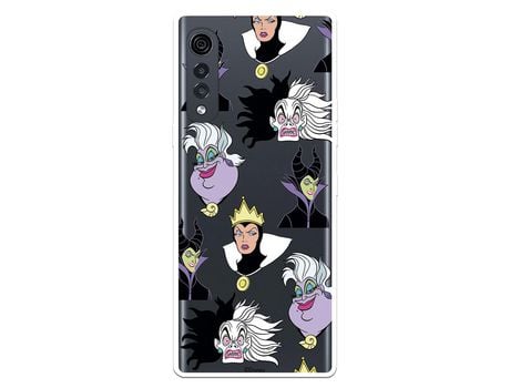 Funda para LG Velvet 5G Oficial de Disney Villanas Patrón