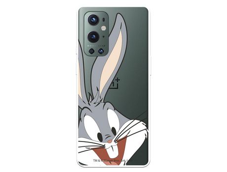 Funda para OnePlus 9 Pro Oficial de Warner Bros Bugs Bunny Silueta Transparente - Looney Tunes