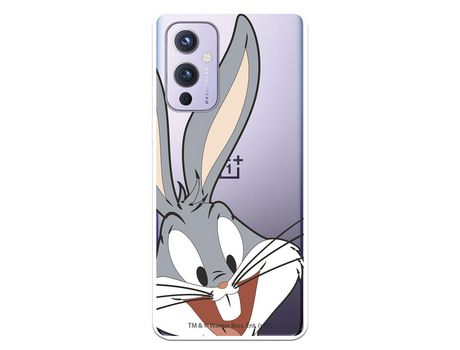 Funda para OnePlus 9 Oficial de Warner Bros Bugs Bunny Silueta Transparente - Looney Tunes