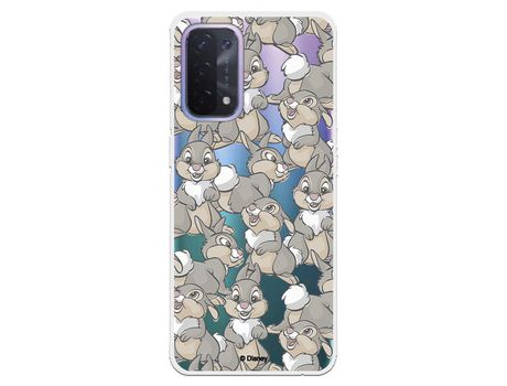 Funda para Oppo A74 5G Oficial de Disney Tambor Patrones - Bambi