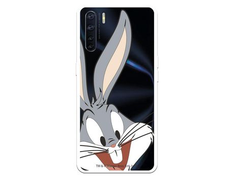 Funda para Oppo A91 Oficial de Warner Bros Bugs Bunny Silueta Transparente - Looney Tunes