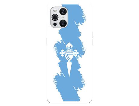 Funda para Oppo Find X3 Pro del Celta Escudo Trazo azul - Licencia Oficial RC Celta