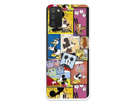 Funda para Samsung Galaxy A02s Oficial de Disney Mickey Comic - Clásicos Disney