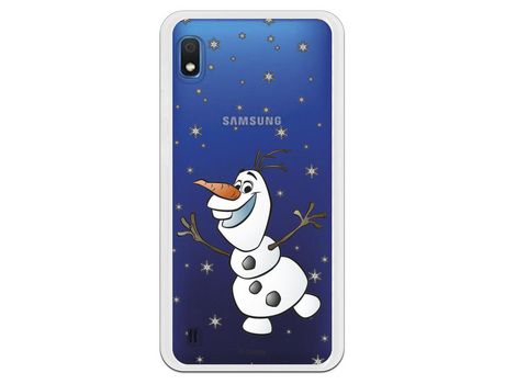 Funda para Samsung Galaxy A10 Oficial de Disney Olaf Transparente - Frozen