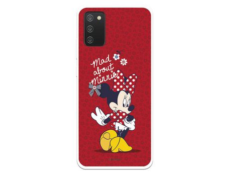 Funda para Samsung Galaxy A02s Oficial de Disney Minnie Mad About - Clásicos Disney