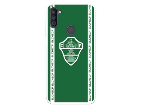 Funda para Samsung Galaxy A11 del Elche CF Escudo Fondo Verde - Licencia Oficial Elche CF