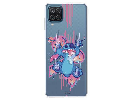 Funda para Samsung Galaxy A12 Oficial de Disney Stitch Graffiti - Lilo & Stitch