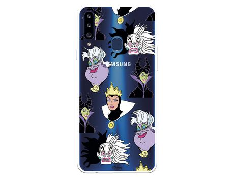 Funda para Samsung Galaxy A20S Oficial de Disney Villanas Patrón
