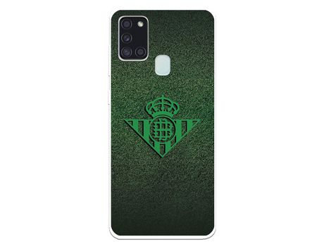 Funda para Samsung Galaxy A21S del Betis Escudo Verde Fondo trama - Licencia Oficial