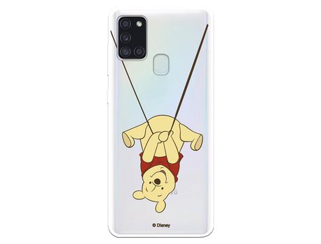 Funda para Samsung Galaxy A21S Oficial de Disney Winnie Columpio - Winnie The Pooh