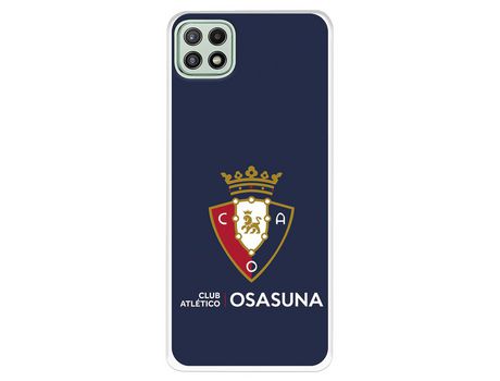 Funda para Samsung Galaxy A22 5G del Osasuna Escudo Fondo azul - Licencia Oficial CA Osasuna