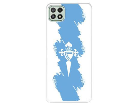 Funda para Samsung Galaxy A22 5G del Celta Escudo Trazo azul - Licencia Oficial RC Celta