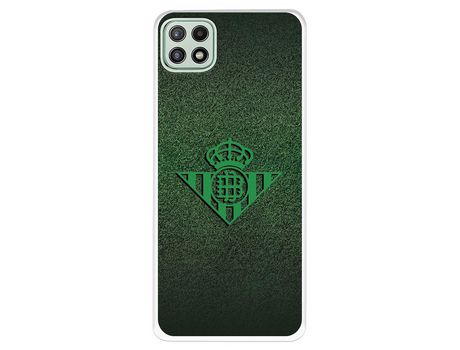 Funda para Samsung Galaxy A22 5G del Betis Escudo Verde Fondo trama - Licencia Oficial