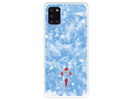 Funda para Samsung Galaxy A31 del Celta Escudo Fondo Hinchada - Licencia Oficial RC Celta